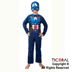 DISF ECONOMICO CAPITAN AMERICA TALLE 2 x 1